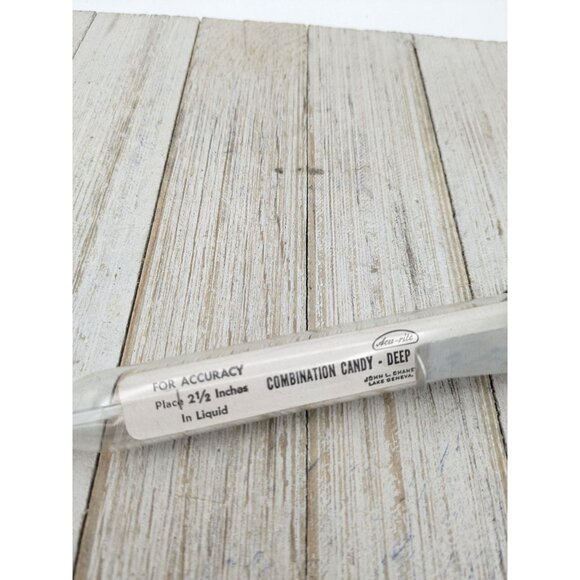 Vintage Chaney Acu-Rite Temp Candy Icing Deep Fat Kitchen Craft Thermometer - Picture 3 of 5
